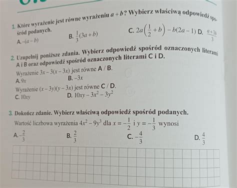 Bardzo Prosz O Pomoc W Tych Zadaniach Pilne Dam Najj Za Zrobienie