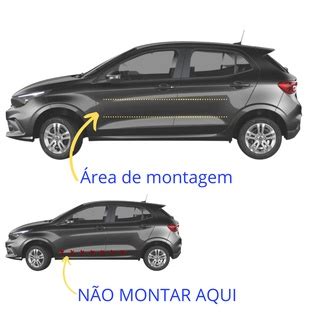 Friso Lateral Fiat Argo Cinza Scandium Nome Alto Relevo Shopee Brasil