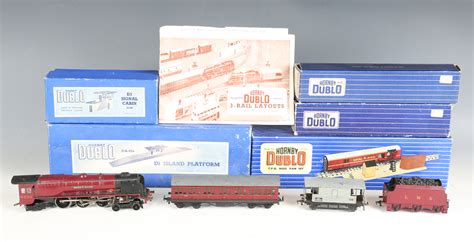 A Collection Of Hornby Dublo Three Rail Items Including Locomotive