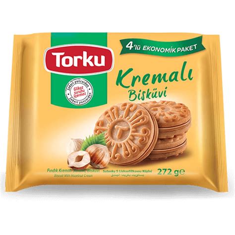 Torku Fındık Kremalı Bisküvi 76 gr x 4 Adet Marketpaketi