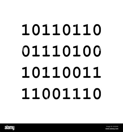 Binary Code And Background Stock Photo Alamy