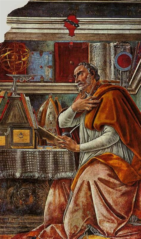 St Augustine By Sandro Botticelli