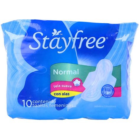 Toallas Femeninas Con Alas Stayfree Normal Paquete X 10 Los Expertos