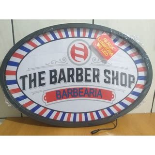 Placa Luminosa Barber Shop Barbearia Shopee Brasil