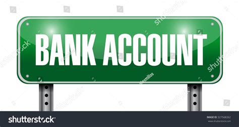 Bank Account Sign Concept Design Graphic Stock Vector Royalty Free