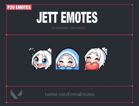 Valorant Jett Emotes For Twitch Discord And Kick Etsy Australia