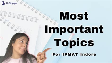 Most Important Topics For Ipmat Indore I Youtube