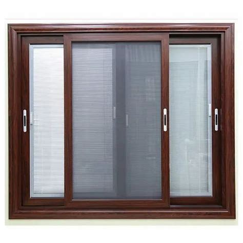 Aluminium Modern Aluminum 3 Track Sliding Window With Mosquito Mesh At ₹ 350 Square Feet In Sas