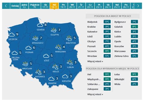 Prognoza Pogody Na Najbli Sze Dni Pogoda W Interia Pl