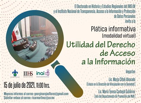 Plática informativa Utilidad del Derecho de Acceso a la Información