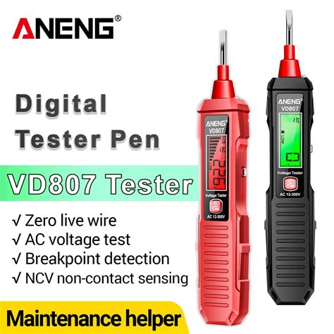 ANENG VD807 Digital Voltage Detector Tester Pen AC 12 300V Voltage