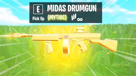 I Only Used Midas Mythic Drum Gun In Fortnite Youtube