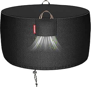 Amazon QH HOME 2025 Upgraded 900D Fabric Fire Pit Cover Round