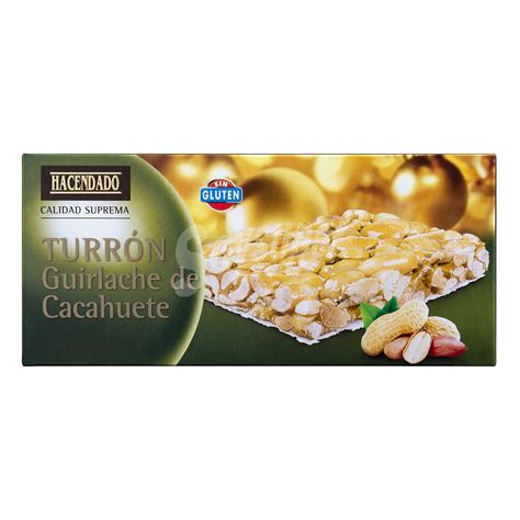 Hacendado Turrón guirlache cacahuete Pastilla 150 g