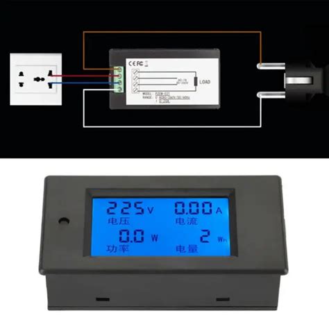 Peacefair Pzem A W Lcd Digital Voltage Current Power Energy