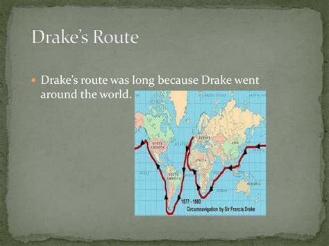 Sir Francis Drake Voyage Map