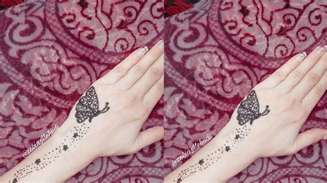 Stylish Butterfly Henna Tattoo For Back Hand || #Shorts #zobiaMehndi # ...