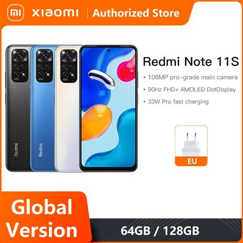 Versão Global Xiaomi Redmi Nota 11s Smartphone 64gb 128gb Octa Núcleo