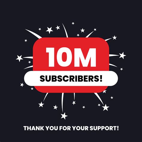 10 Million Subscribers Celebration Thank You Achievement 10946281