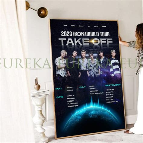 2023 IKON TAKE OFF World Tour Poster Etsy De