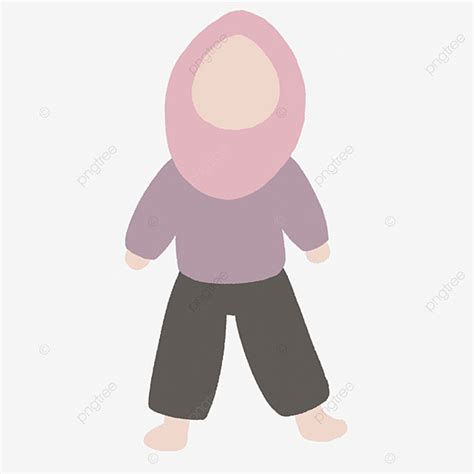 Garota Hijab Sem Poses Sem Rosto PNG Hijab Menina Sem Rosto Imagem