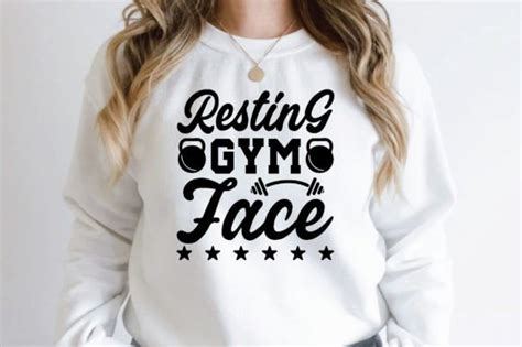 Resting Gym Face Svg Graphic By Smart Design Creative Fabrica