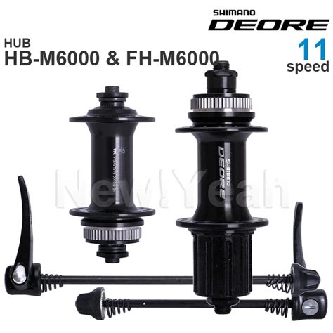 SHIMANO DEORE M6000 Disc Brake Front Hub HB M6000 Rear FREEHUB FH M6000