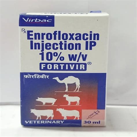 Fortivir Enrofloxacin Injection At 154 Veterinary Medicine In