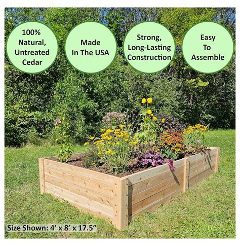 Select Cedar Raised Garden Bed 2 X 8 X 10 5 Handcrafted In Maine