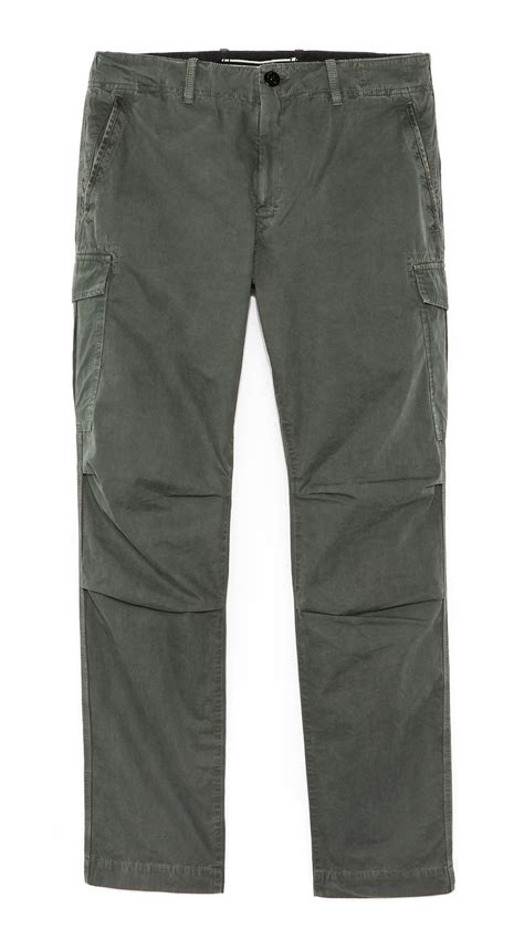 Lyst Stone Island Tapered Fit Cargo Pants In Green For Men