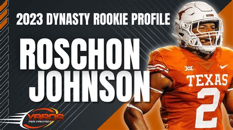 Roschon Johnson Dynasty Rookie Profile Draft Yards Per Fantasy