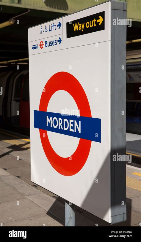 Morden underground station Stock Photo - Alamy