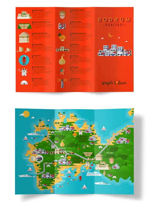 Bodrum Map Illustration on Behance