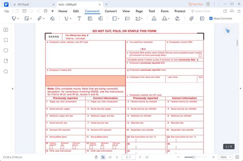 IRS Form W 2c Walkthrough Corrected Wage Tax Information 04 24 2024