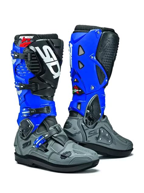 Buty Enduro Sidi Crossfire Srs Szaro Niebiesko Czarne Sklep Moto