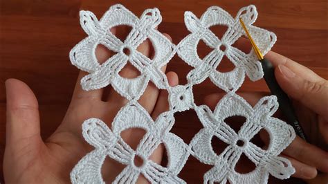 Wow Super Very Easy Crochet Knitting Flower Patterned Filet Etol Shawl