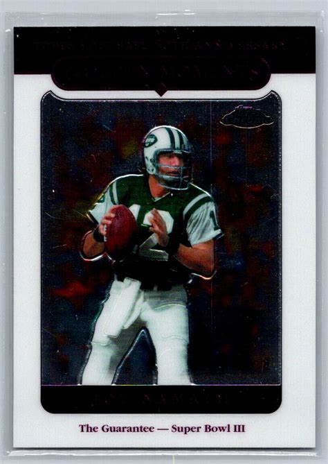 Topps Chrome Joe Namath Ebay