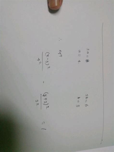 Find the equation of the Hyperbola with its transverse axis parallel to ( mathrm { x } - ) axis ...