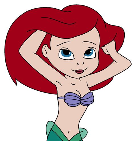 Ariel Doing Her Hair by CaitlinSparkle on DeviantArt