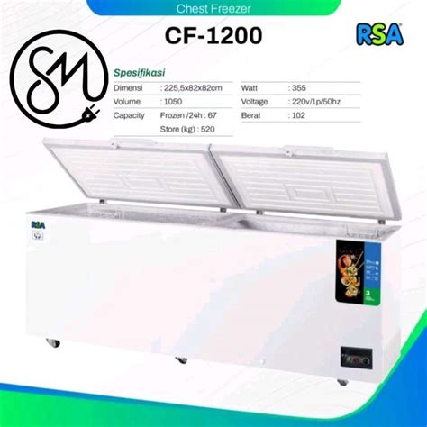 Jual Chest Freezer Rsa Cf Liter Cf Freezer Box Di Seller