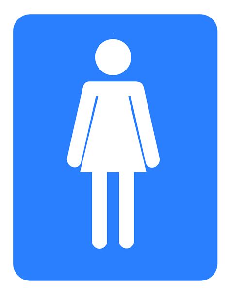 Icono azul baño para mujer PNG transparente StickPNG