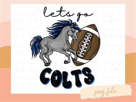 Colts Mascot PNG Mascot PNG Colt Mascot PNG Colts - Etsy