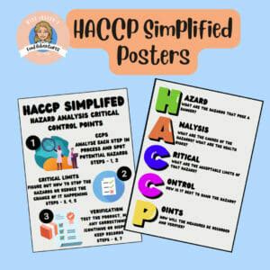 HACCP Simplified Posters Teacher Professional Development