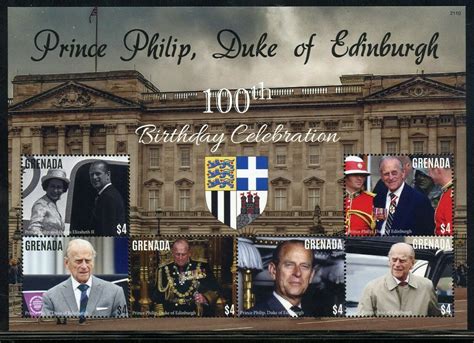 Grenada Th Anniversary Of Prince Philip Sheet Mint Nh