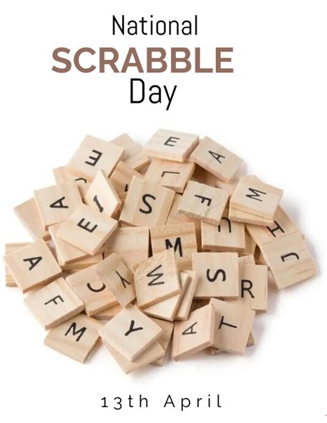 National Scrabble Day Template Postermywall