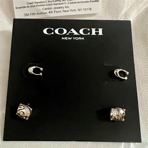 Coach Jewelry Coach Signature C Stud Earring Set Pairs Poshmark