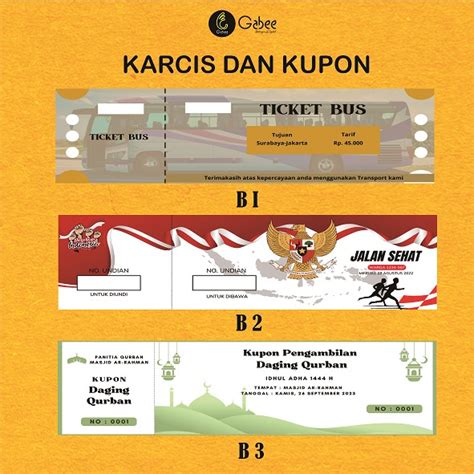 Jual KUPON UNDIAN KARCIS PARKIR RETRIBUSI KUPON JALAN SEHAT TIKET