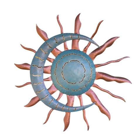 Licheng Indoor And Outdoor Recycled Metal Celestial Moon And Sun Wall