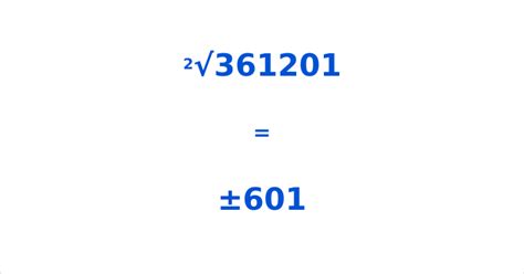 What is the Square Root of 361201? Information and Calculator