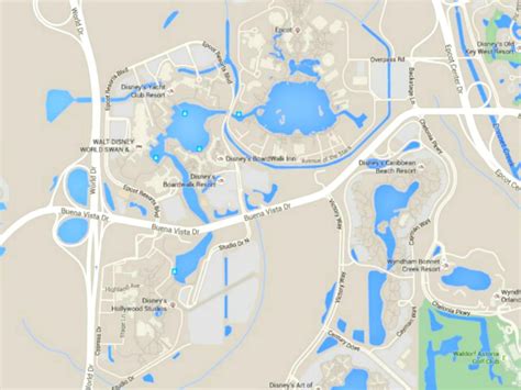 Disney World Resorts Map - World Maps